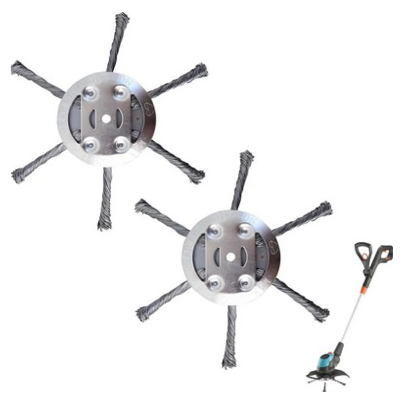 6Inch Universal Grass Trimmer Blade - Lawn Mower Steel Wire Cutter Head Set