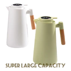 1L Large Capacity Kettle Household Glass inner Liner Hot Water Jug Bottle Vacuum Flask Thermos Nordic Thermal Insulation