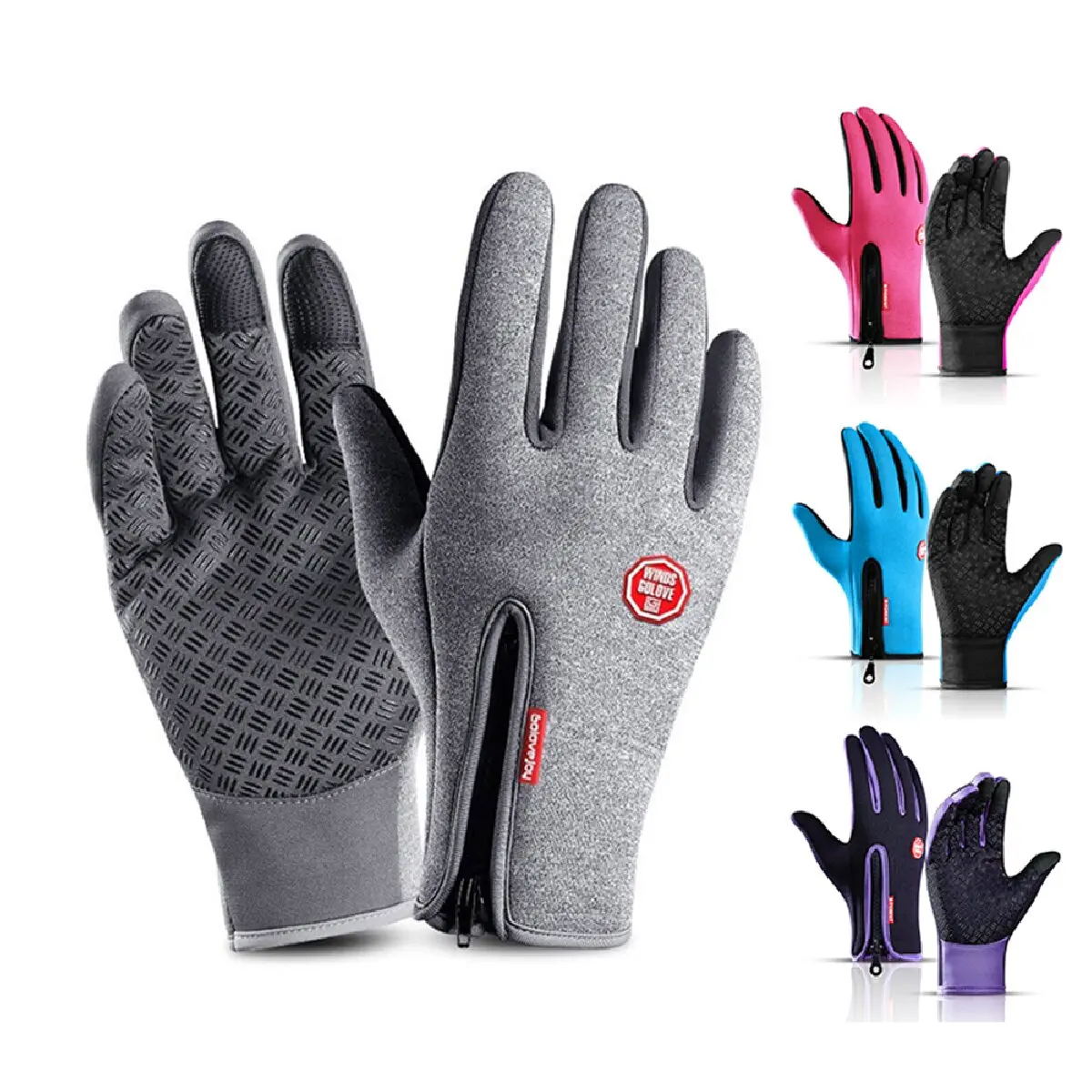 

Men's Cycling Gloves Winter Touchscreen Warm Women Bicycle Gym Outdoor Driving Motorcycle Waterproof Thermal Non-Slip Gloves