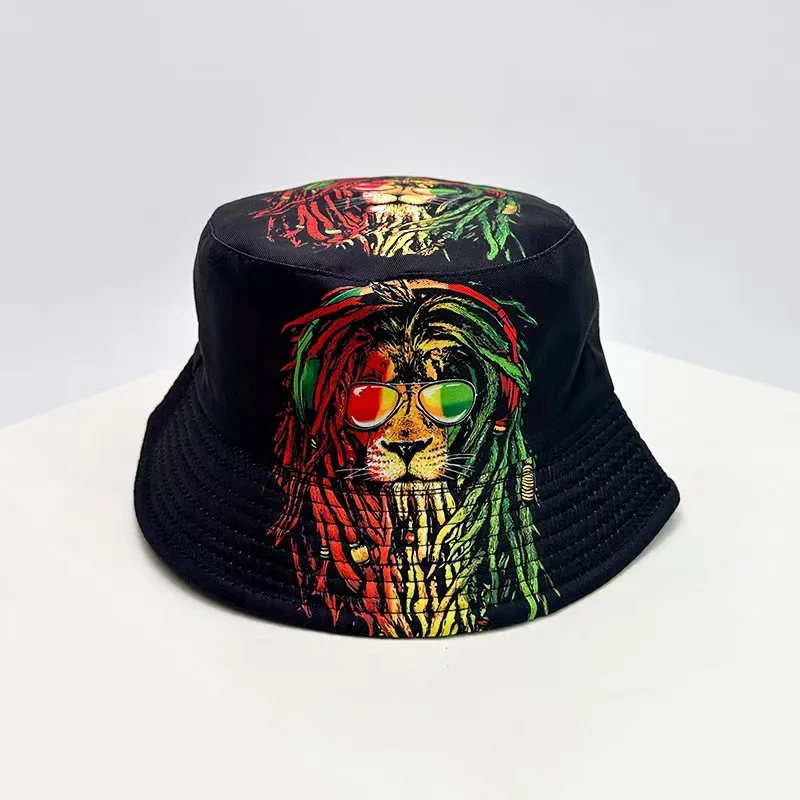 Reversible, Versatile, and Sun-Protective Bucket Hat Featuring Various Prints—a Trendy Western-Style, Wide-Brimmed Hat.