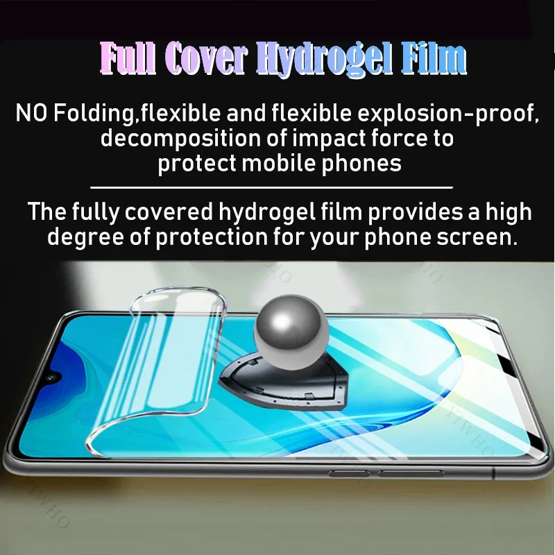 4-1psc Safety Front Hydrogel Film for Vivo V25 V 25 V2202 Screen Protectors Protective Clear Transparent Film Not Tempered Glass