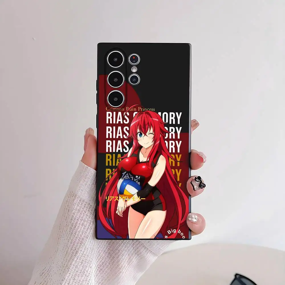 حافظة هاتف محمول DXD Rias Gremory لهاتف سامسونج S Series S21 S22 S23 S24 S25 FE Plus Ultra حافظة ناعمة صديقة للبشرة
