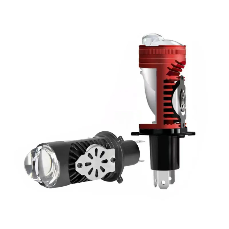 P5 motorcycle spotlight headlight LED lens in-line fisheye light H4 double lens far and near integrated 12V