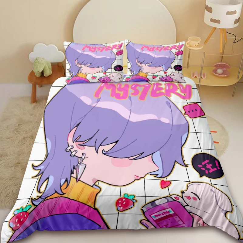 Girls K-pop Demon Hunters Duvet Cover Rumi Bedding Set Comforter Cover Queen King Bedroom Dormitory Decor Children Gifts