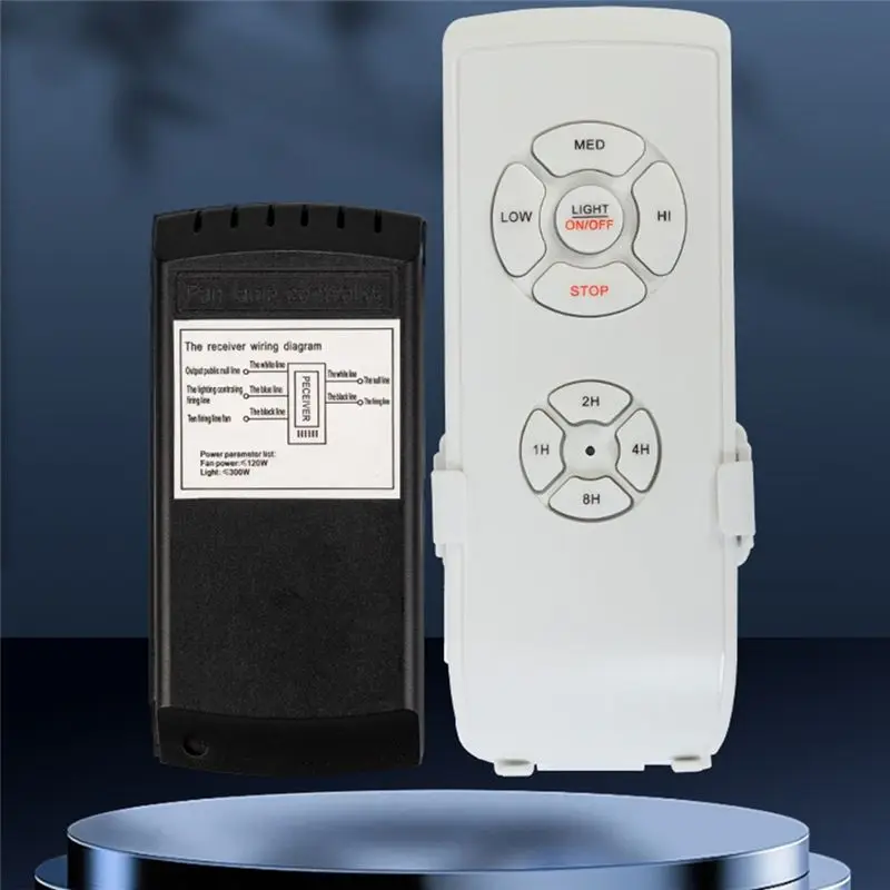 B01C-Ceiling Fan Remote Control Kit,Small Size Universal Ceiling Fans Light Remote, Speed, Light,Timing Wireless Control 110V