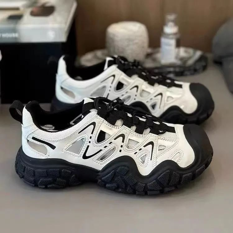 Fashionable Outdoor Hollow Out Women's Shoes 2026 Autumn New Design Sense Running Sports Leisure Wear-resistant Women's Shoes view 2