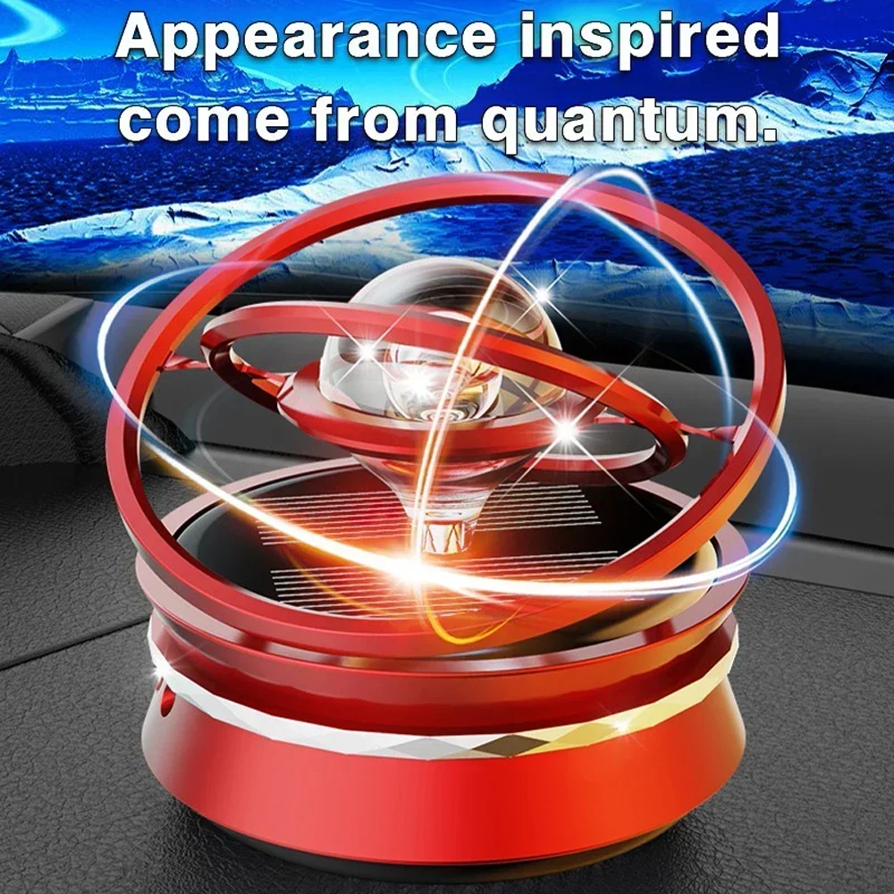 Solar Magnetic Levitation Alloy For Car Air Freshener Rotating Creative Ornaments Solar System Planet Car Accessory Car Diffuser