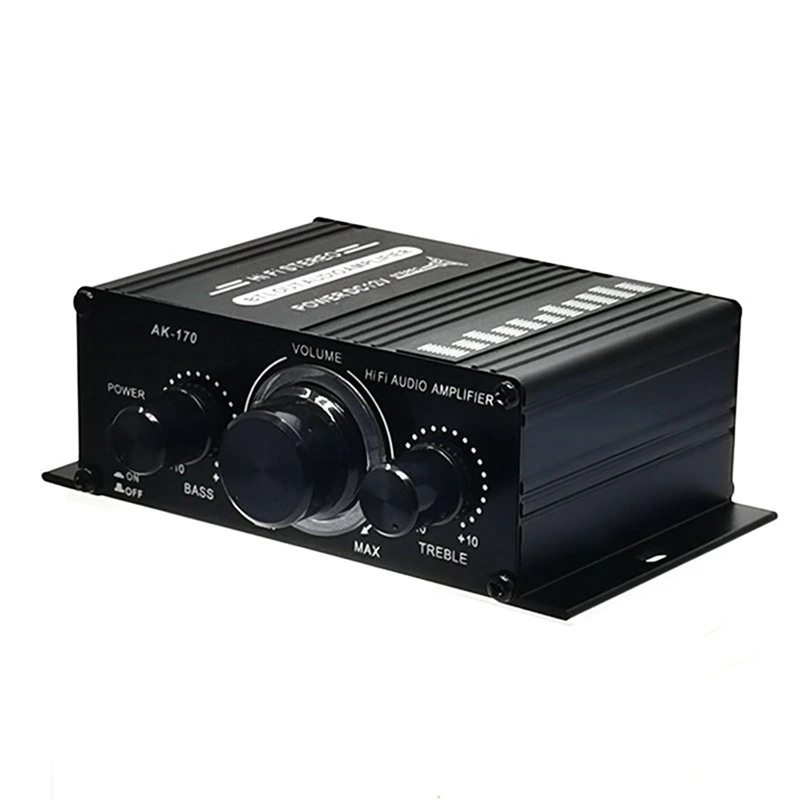 

Усилитель мощности, мини-усилитель Fm-радио 400 Вт, Hi-Fi мини-усилитель мощности Hi-Fi, аудиоусилитель Ak170, усилитель звука