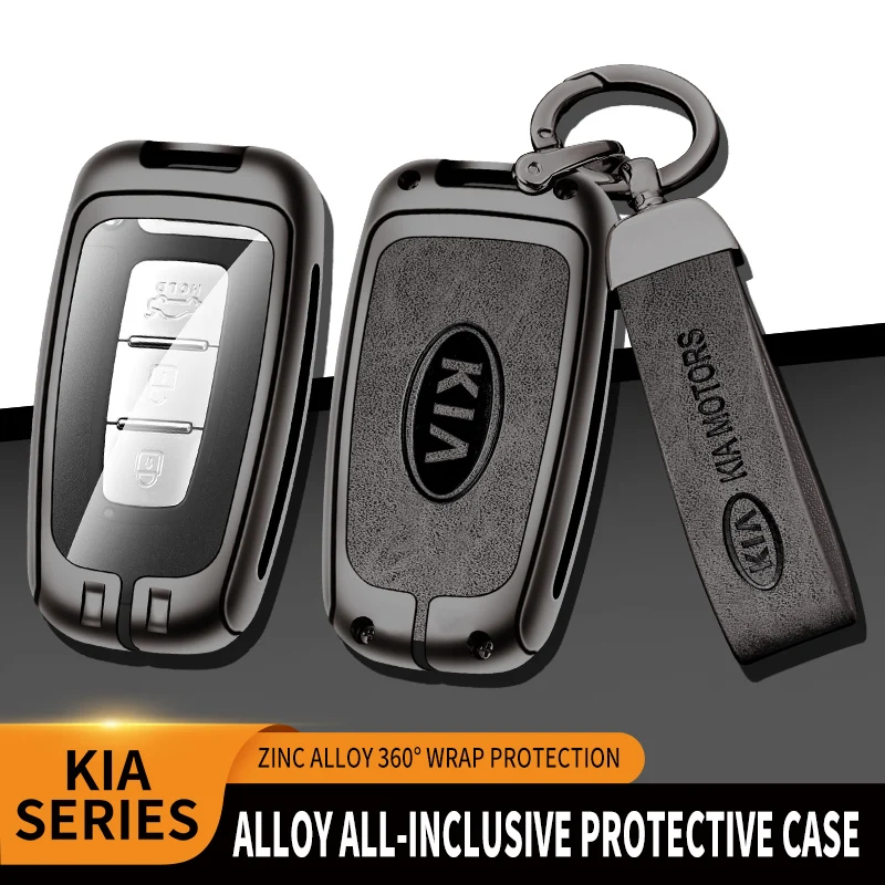 Zinc Alloy Car Key Case Case Shell Bag For Kia Forte Rio 3 K2 K3 K5 Sportage Optima Opirus Borrego MOHAVE SORENTO SOUL Accessory