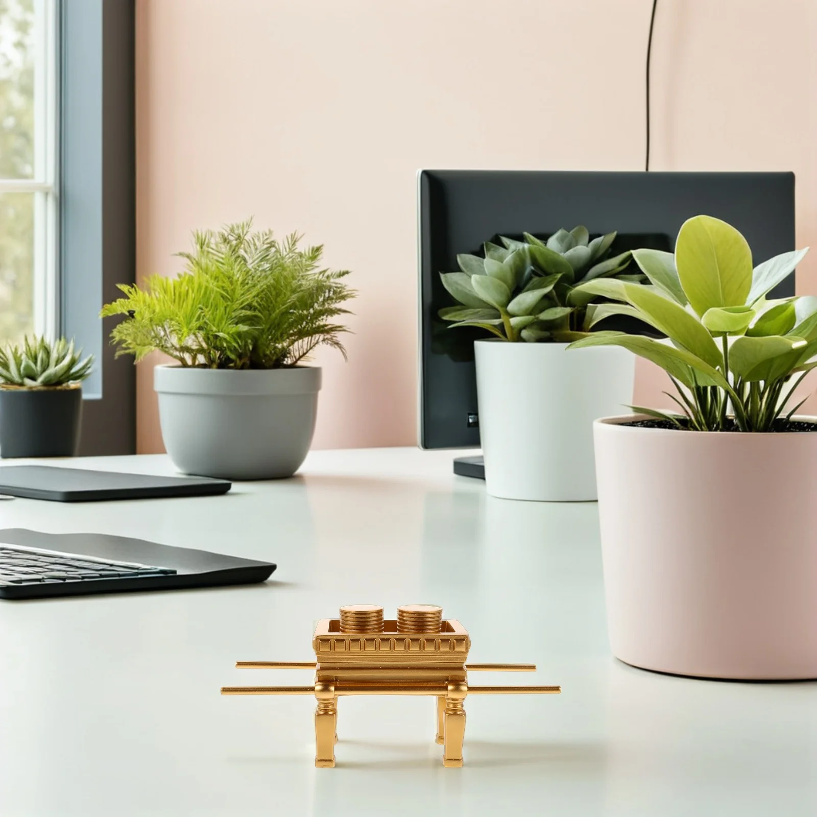 

Resin Golden Altar Religious Table Centerpiece Decor Elegant Spiritual Altar Ornament Prayer Memorial Gift Religious Festival