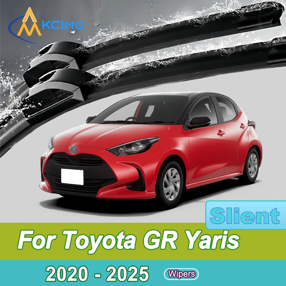 

For Toyota GR Yaris XP210 2020-2025 Front Windshield Wiper Blades 2pcs Quiet Rain Windscreen Window Accessories