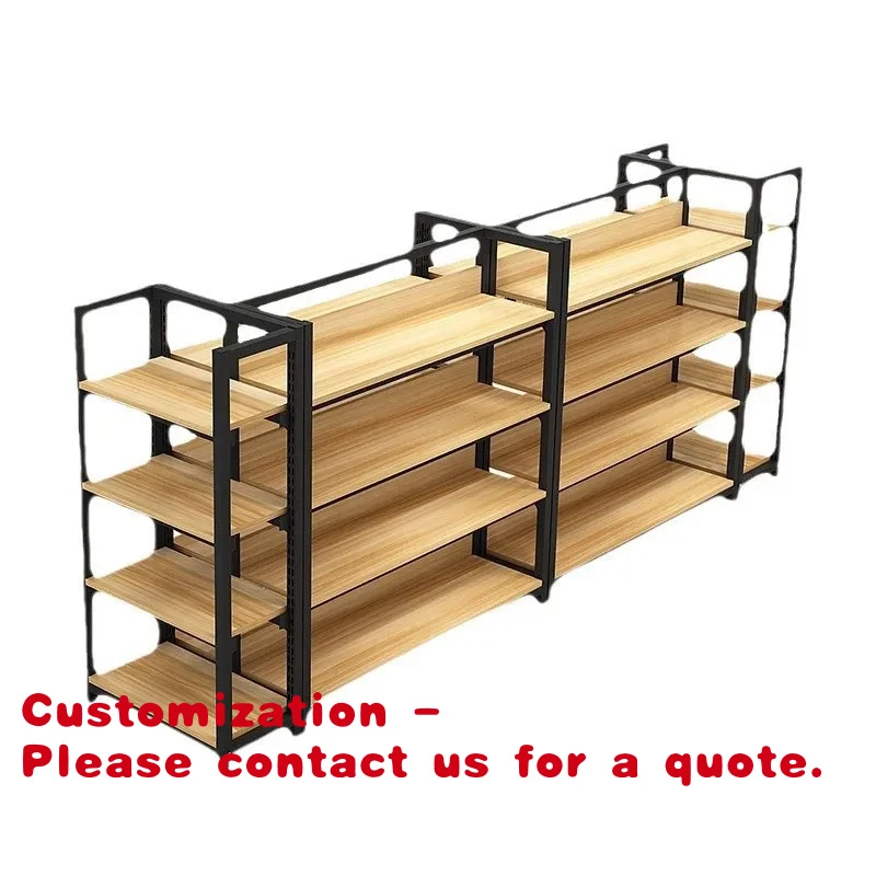 

Customize.Quality Assurance Multi-layer Adjustable Shelves Showcase Wood Design Commercial Display Cabinet Supermarket Shelf