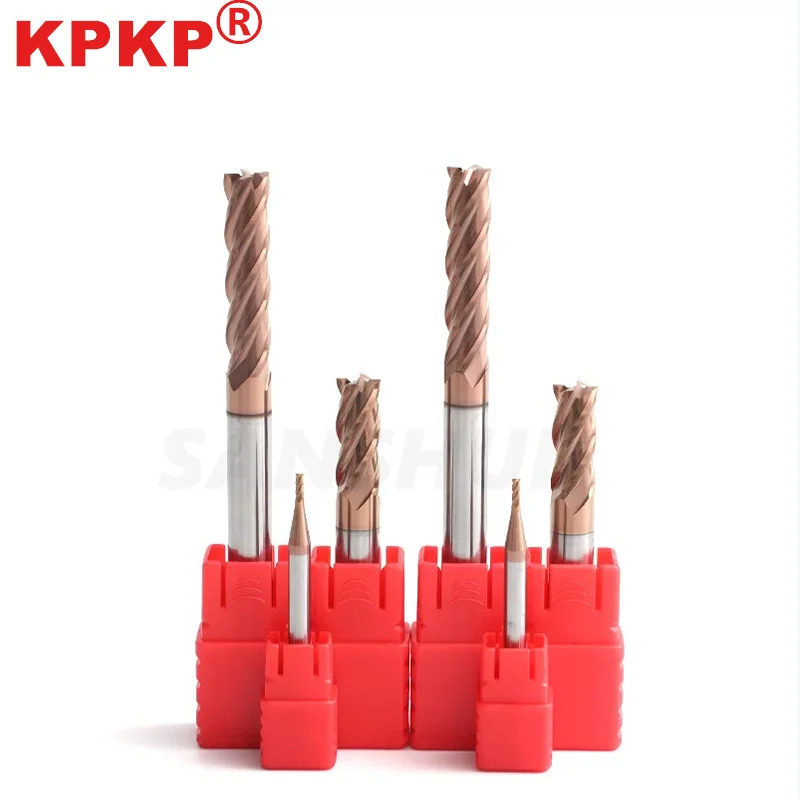 

Hrc55 4 Flute Milling Cutter Alloy Coating Tungsten Steel Tool Cnc Maching Endmill Top Milling Cutter Kit Milling Machine Tools