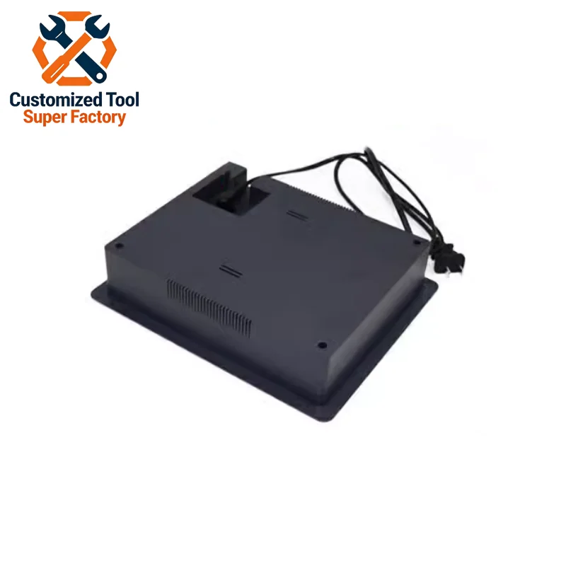Dark Grey ABS material AC220V 50Hz Audible and visual anti-theft alarm EAS system AM 58KHz Intergrated soft label Deactivator