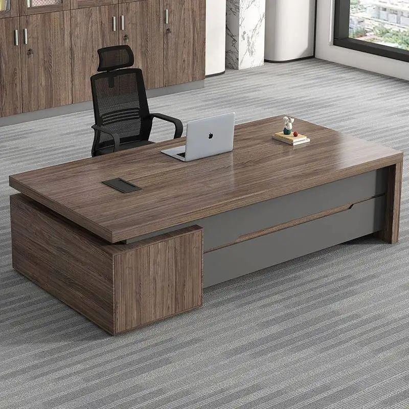 

Boss office desk and chair combination simple modern finance office single president supervisor manager computer desk furniture