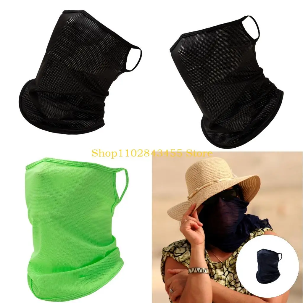49mc-日焼け防止ナイロンフェイスマスクサイクリング用の快適なフェイスカバレッジ日焼け止めマスク