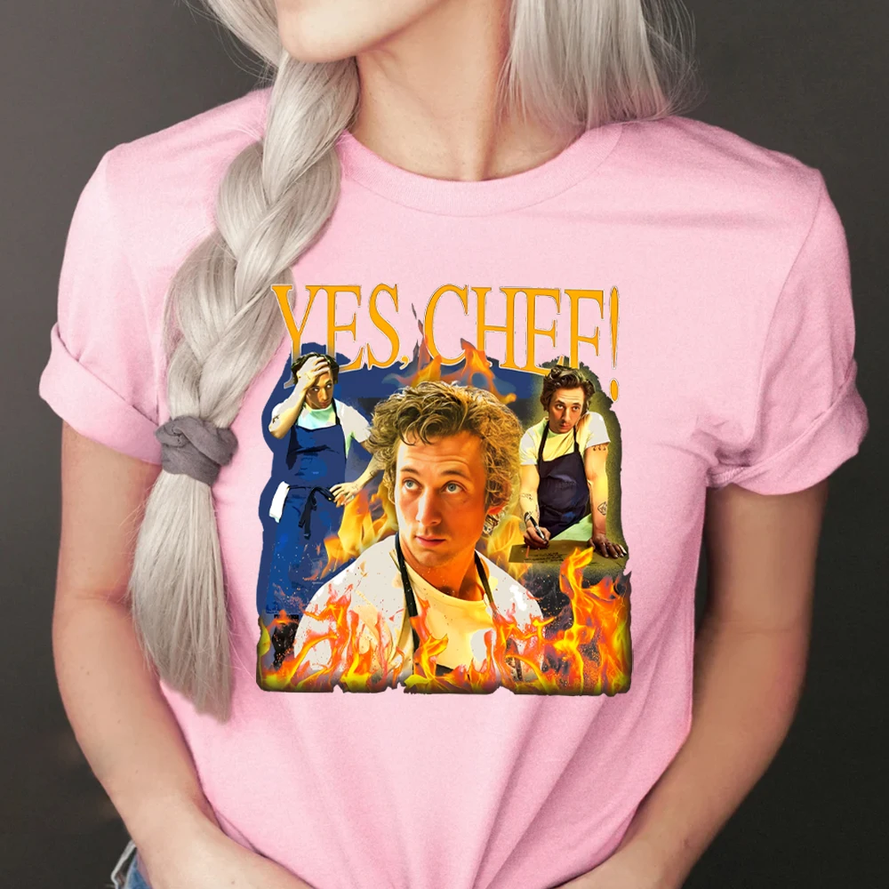 YES CHEF! T-Shirt TV Show Women's Clothing Tee Richie Gift Original Beef Berf Chicagoland Bear T-Shirts Homage Women Clothes Tee