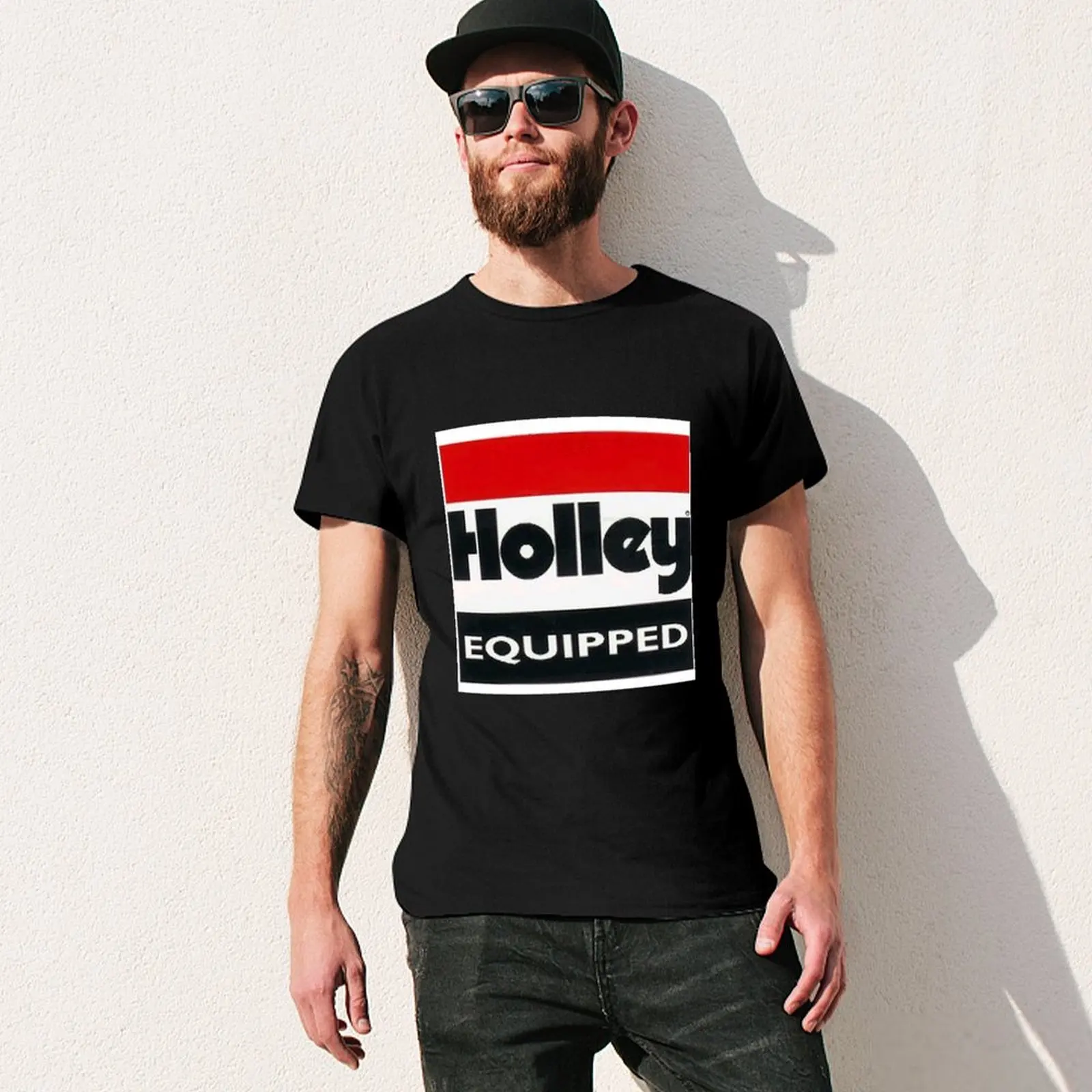 Holley Equipped T-Shirt baggy shirts custom t shirt man t shirt luxury clothes men image 3