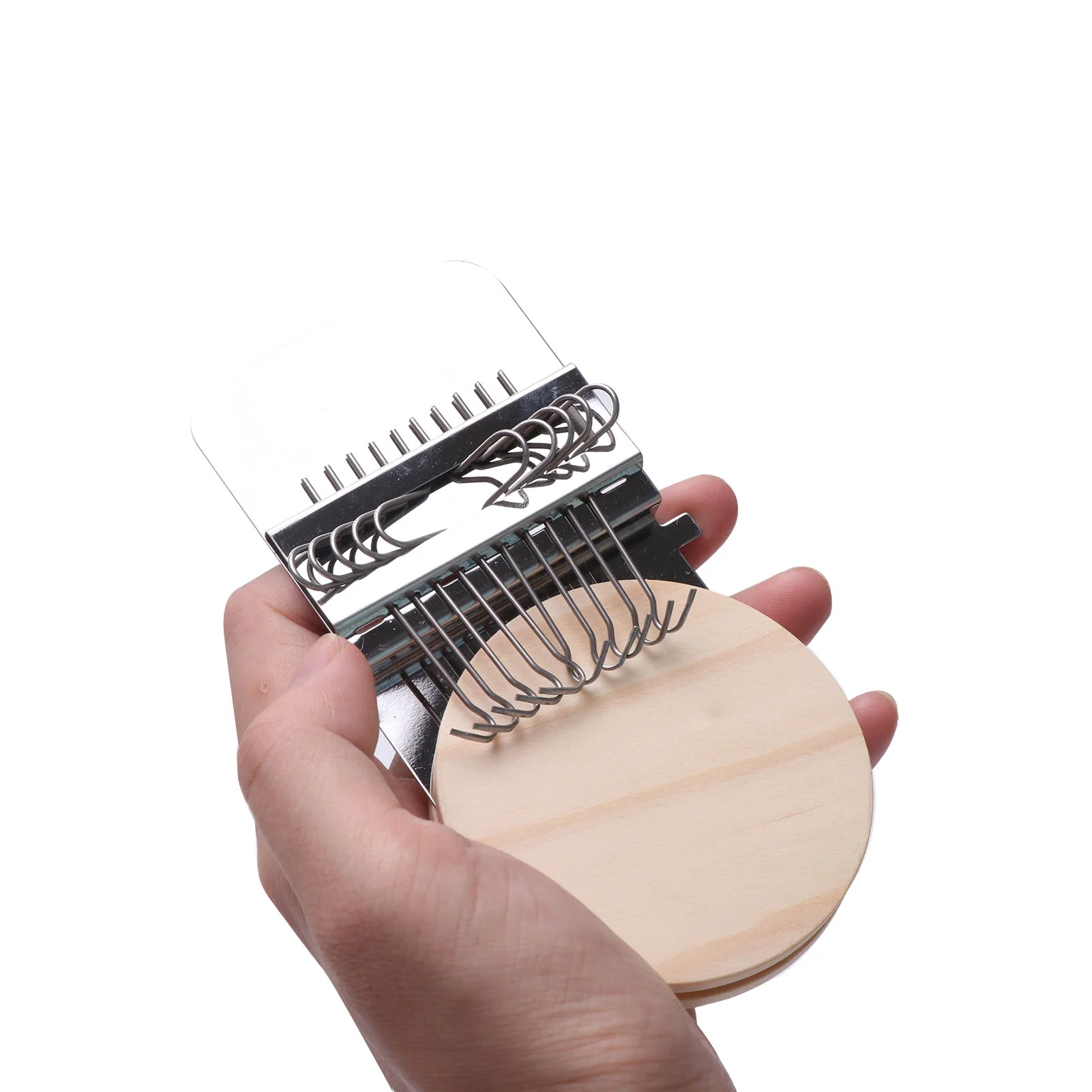 Piccolo telaio Speedweve tipo Weave Tool legno Fun Mending Loom metallo strumenti tessili fai da te Darning Machine Loom Mending Jeans vestiti