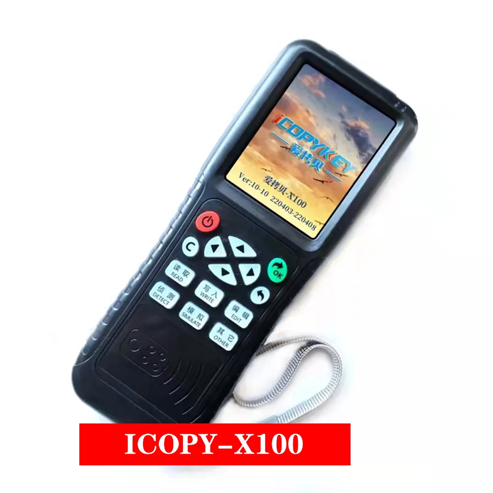 RFID NFC Smart Card Reader With Voice Broadcast X100 Writer 125KHZ 13.56MHZ Tag Key Programmer Copy Encryption Key Clonin