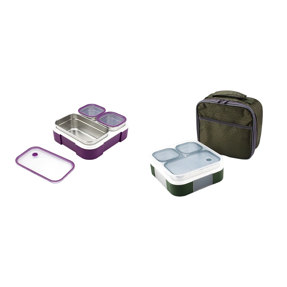 Portable Meal Organizer Divided Lunch Box For School Lunches Spacious Compartments Mess-free Transportation Easy Cleaning Design