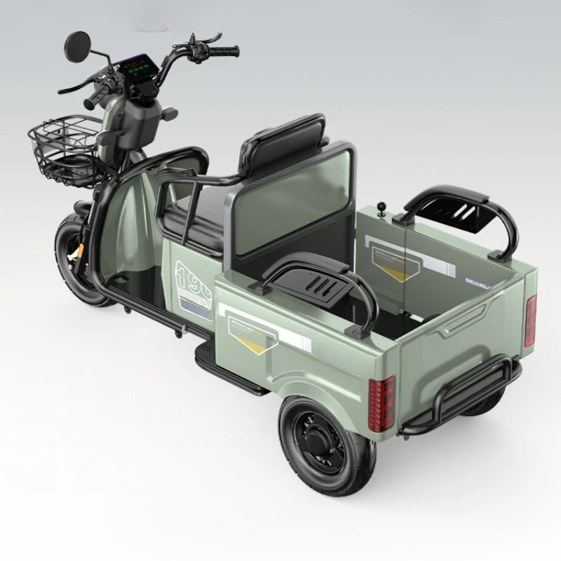 

Three-wheeled electric vehicle household battery car small scooter