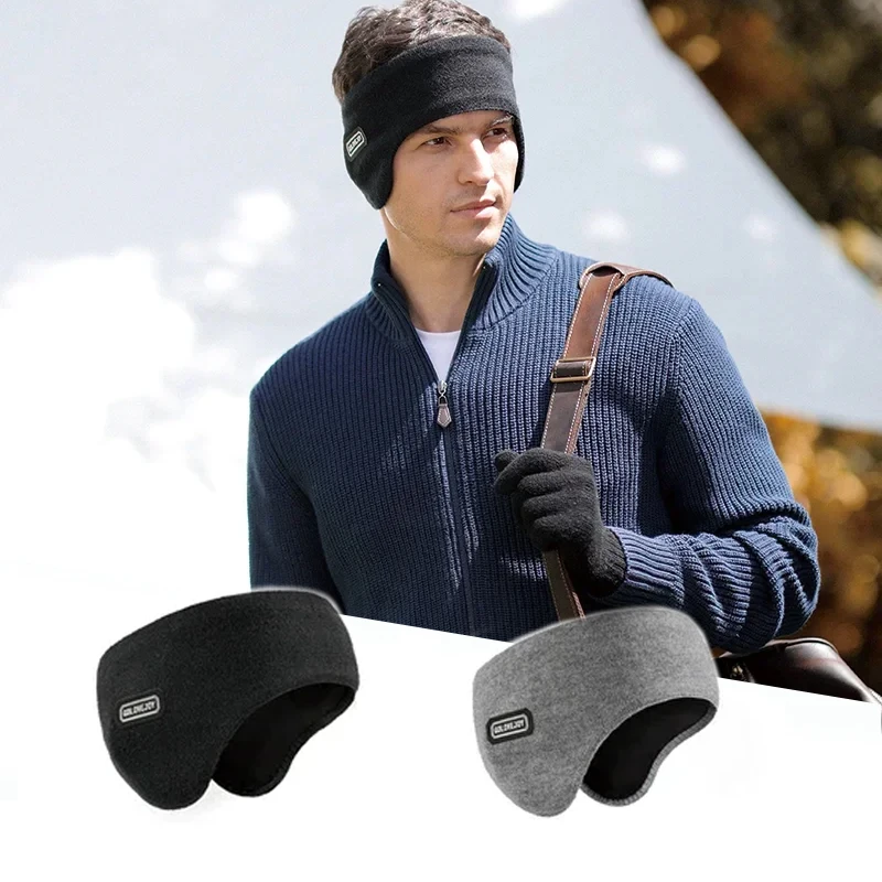 

Winter Ski Earmuffs Warm Headband Ear Protection Padded Lining Unisex Outdoor Sports Cycling Accessories Black Grey Two Colours