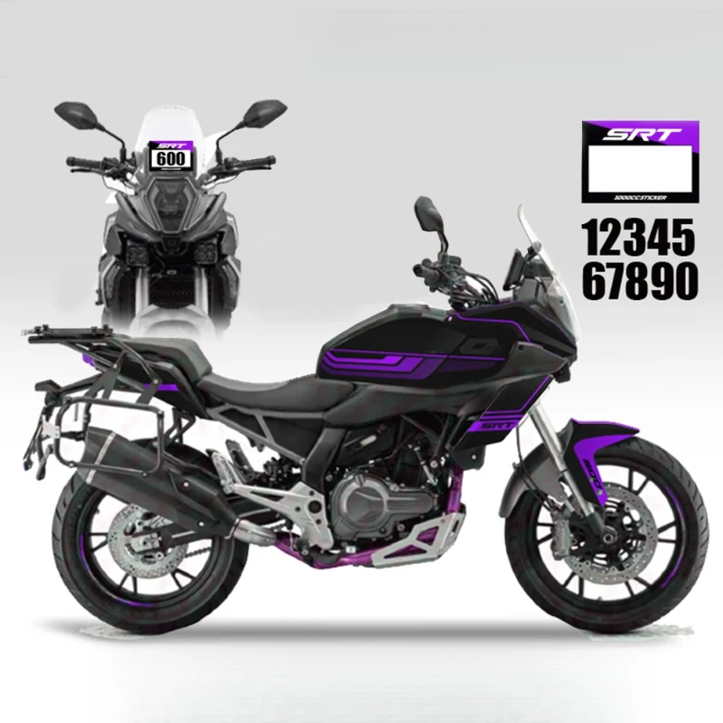 For QJMOTOR SRT 600 SX SRT600SX SRT 600SX Motorcycle Sticker Graphics Kit Sticker Decals SRT600SX Body Paint Pattern Sticker