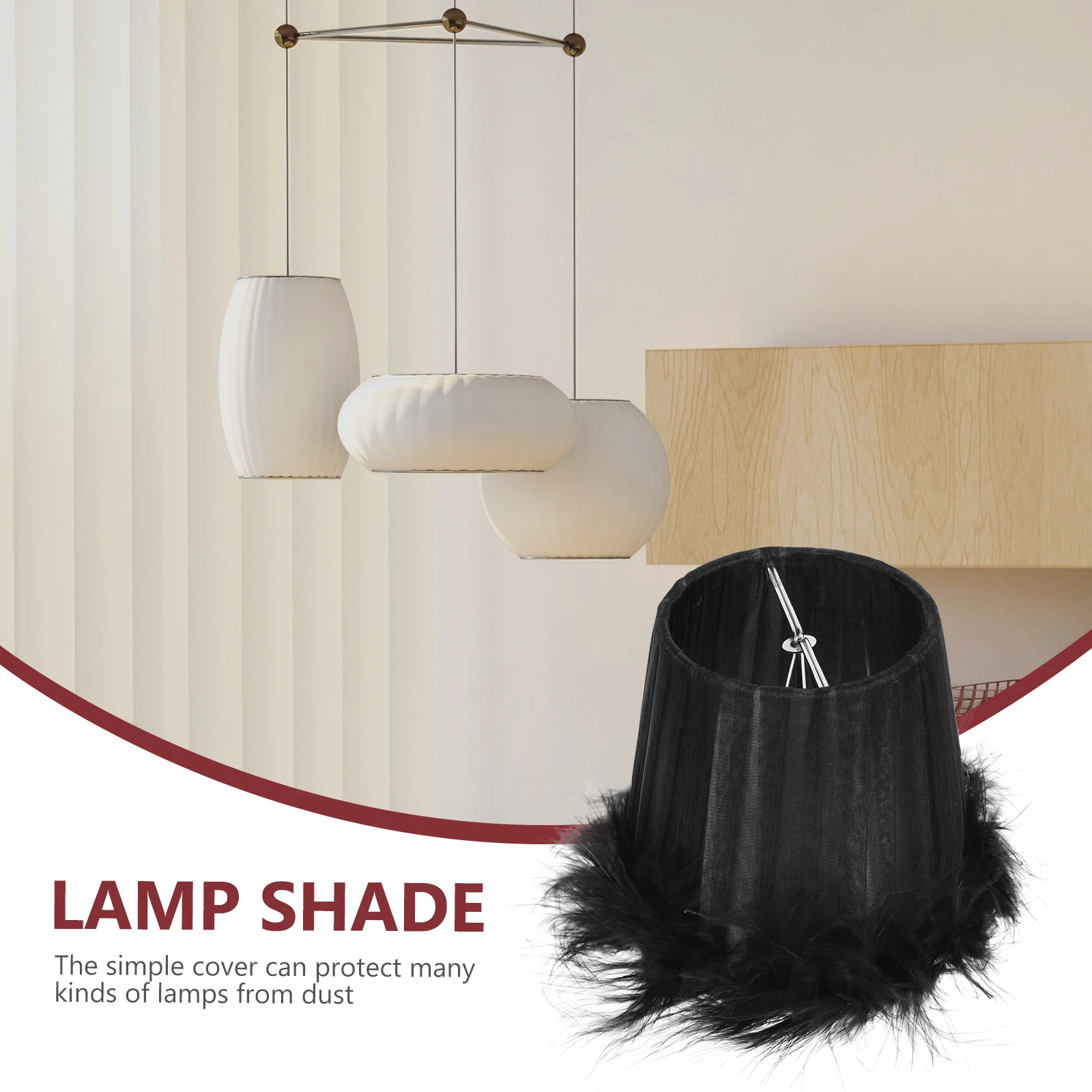 

Artificial Lampshade Cloth Art Light Cover Vintage Decor Elegant Study Bedroom Living Room Lampshade Lighting