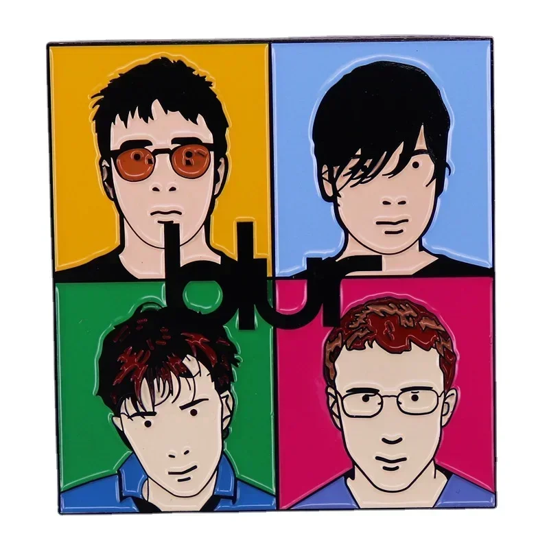 

Album Cover Hard Enamel Pin British Rock Band Blur Music Metal Badge Brooch for Jewelry Accessory Gifts Fans