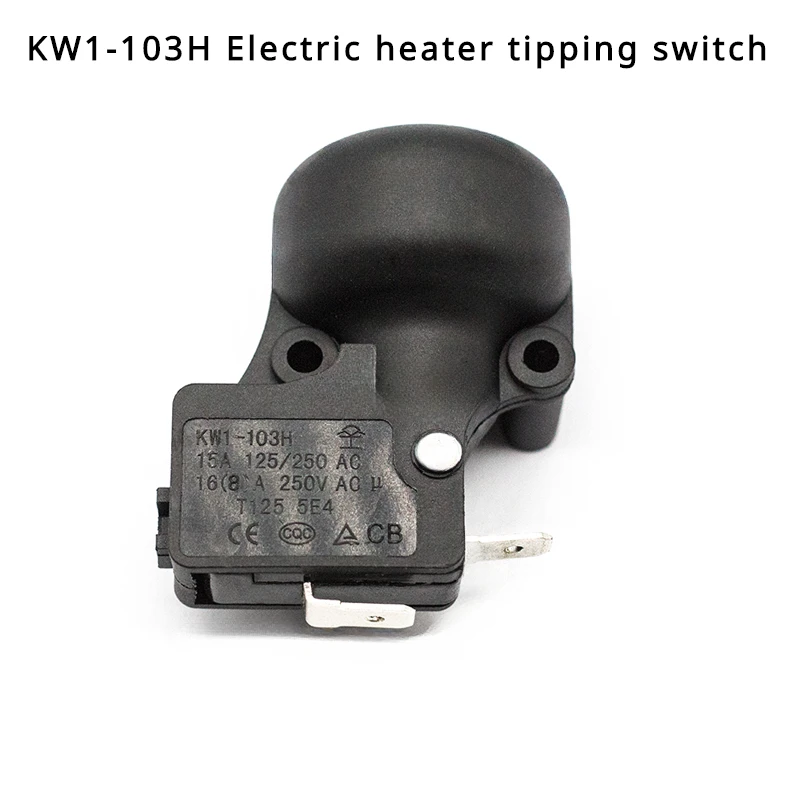 

1/5/10Pcs/lot KW1-103 KW1-103H Electric heating oil heater Electric heater anti-fall switch 16A tipping switch 250VAC