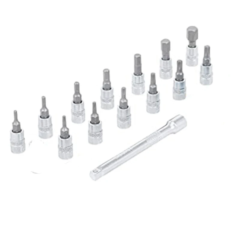 Multi-Function Ratchet Torque Wrench Set, Toolbox Manutenção, Tool Set, 15 pcs