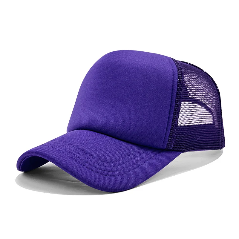 Angepasst Gedruckt Logo Schwamm Mesh Cap Einfarbig Baseball Hut Sonnenschirm Und Sonnenschutz Reise Caps Lkw Kappe Entenschnabel Hüte