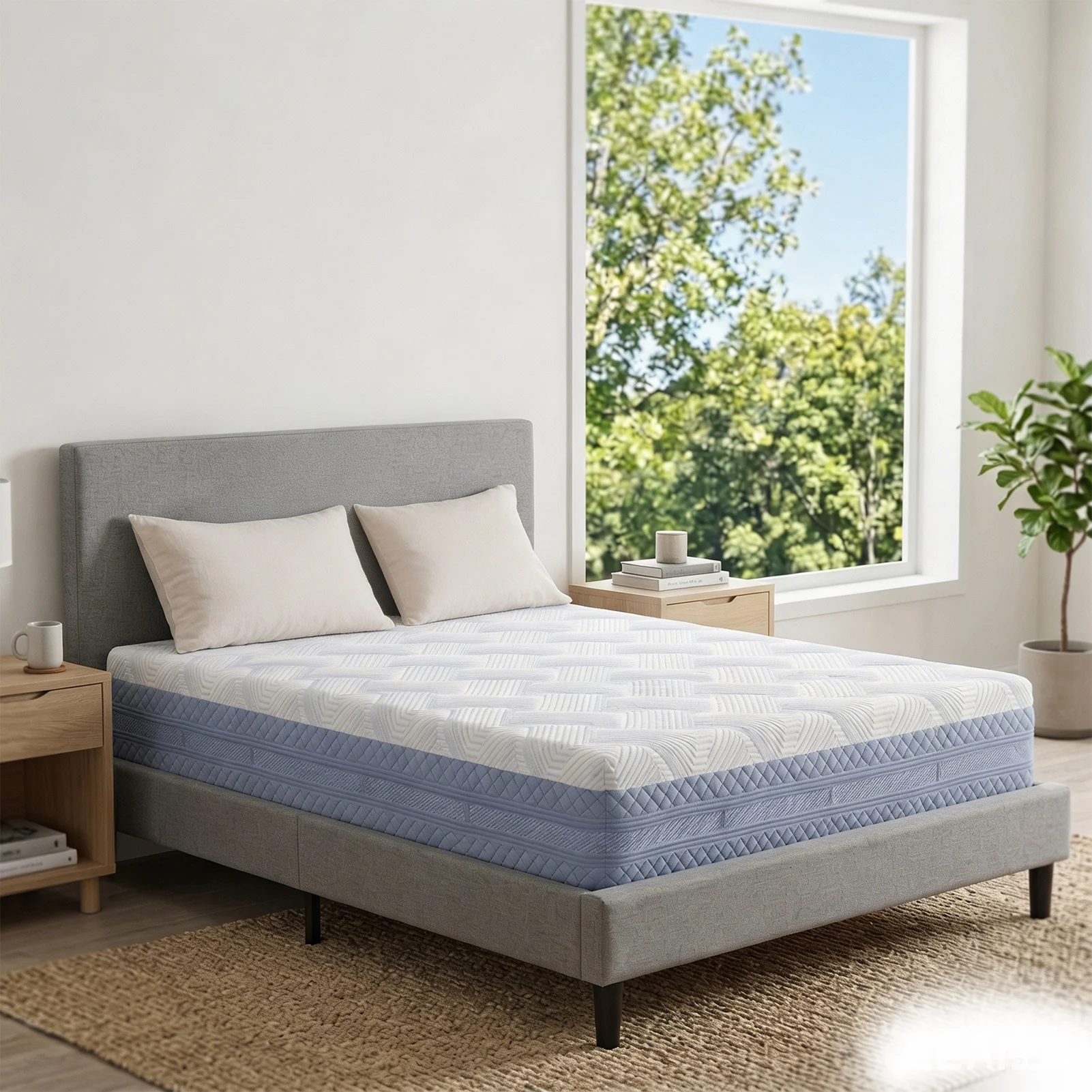 Queen Size Foam Mattress Queen Mattress 12 Inch High Density Soft Comfortable Memory Foam Bed Mattress for Sleeping