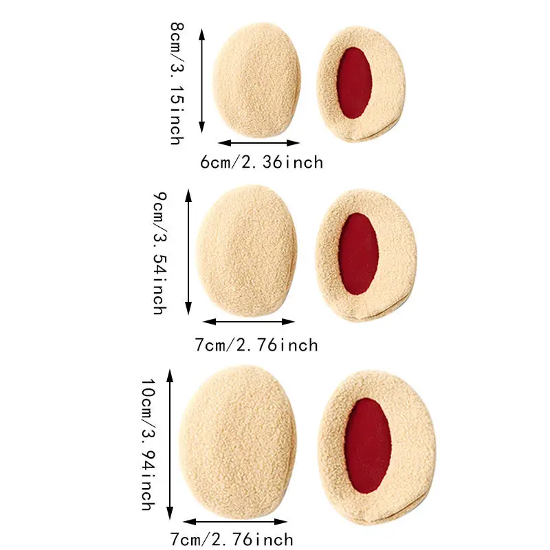 Copriorecchie in pile invernale Orecchio senza fascia per uomo Donna Bambini Scaldini Paraorecchie Scaldamuscoli morbidi e spessi Protezione per le orecchie antivento Orecchie