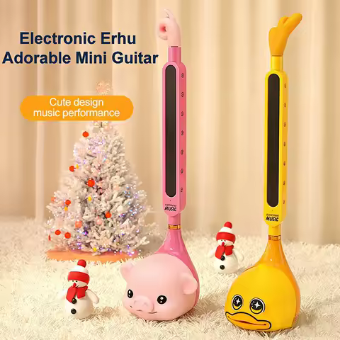 Electronic Erhu Electronic Musical Instrument Portable Music Synthesizer Electric Tadpole Funny Toys For Boys Girl Christmas