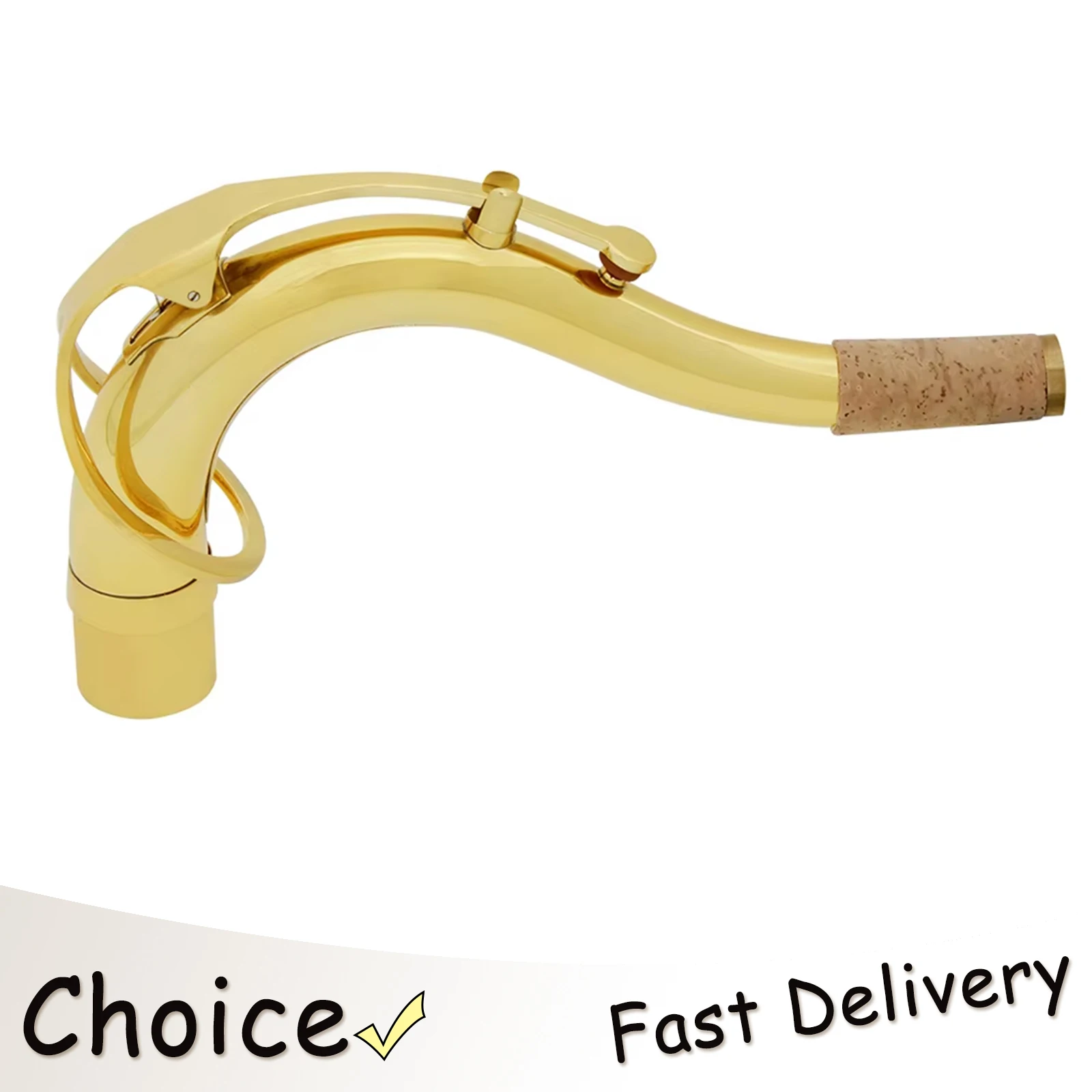 

SLADE Tenor Saxophone Sax Bend Neck Brass Material Lacquered Gold Saxophone Neck 27.8mm Woodwind Instrument Replacement Parts