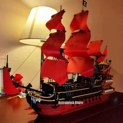 Idea Pirate Ship Building Blocks Creative Queen Annes Revenge Boat Bricks Model Set Toys For Kids Birthday Christmas Gift