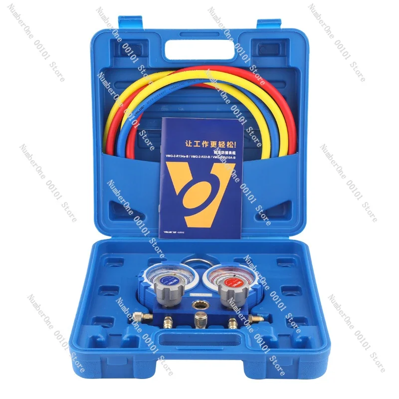 

VMG-2-R410A-B группа двойного манометра кондиционера, группа манометров фторидов, манометр снега хладагента