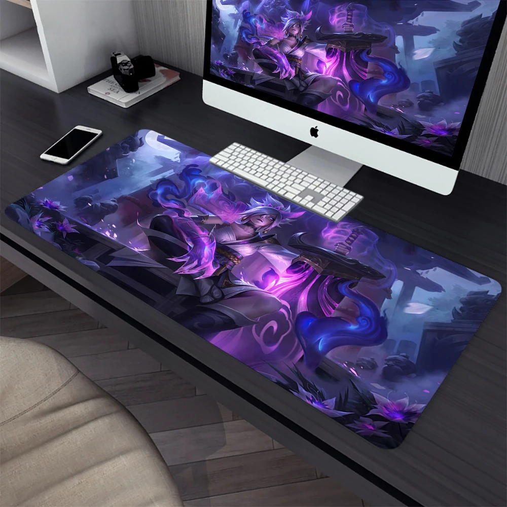 League of Legends Riven Large Gaming Mouse Pad Computer Mousepad PC Gamer Laptop Mouse Mat Office Mausepad Keyboard Mat Desk Pad