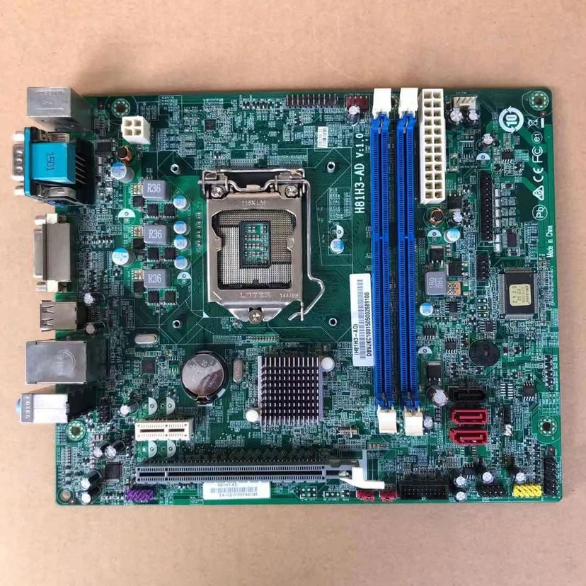 For Hongji Shangqi X4630 Main Board H81H3-ADV1.01150cpu Interface H81 Integrated Main Board