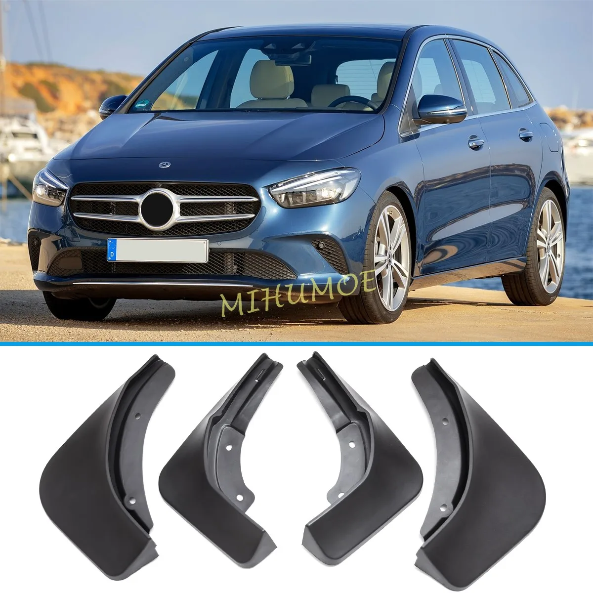

Front Rear Car Splash Guard Mud Flap Fender For Mercedes-Benz B180 B200 W247 2019 2020 2021 2022 2023