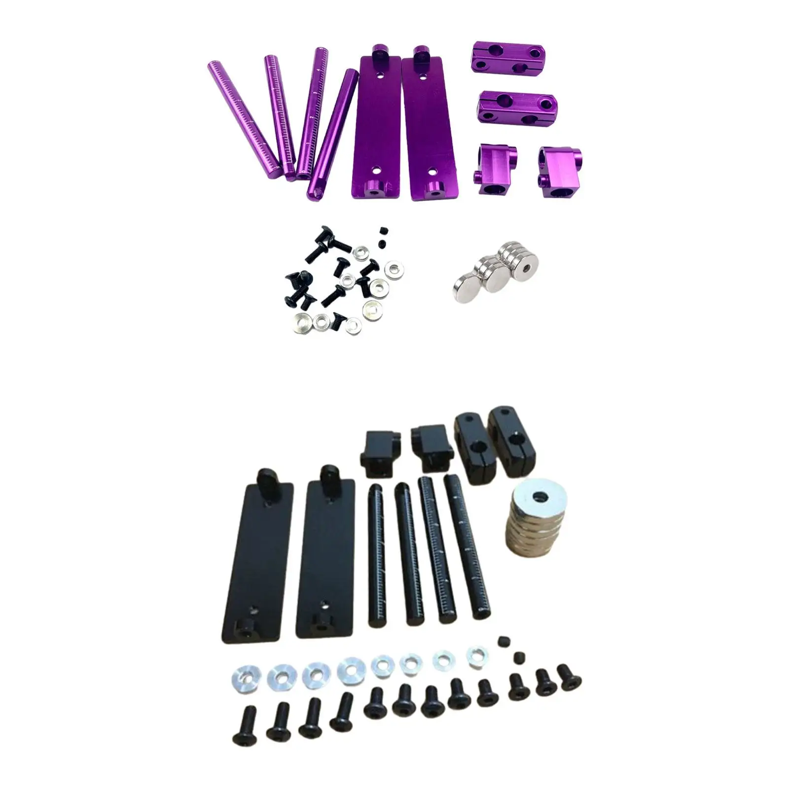 

1/10 RC магнитный невидимый комплект для крепления на стойку корпуса, запасные части, портативный сменный профессиональный прочный аксессуар, регулируемый для 94123