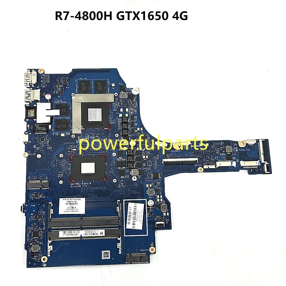 

For HP Gaming 15-EC Motherboard M03074-601 DAG3HDMB8D0 R7-4800H GTX1650 4G Working Good