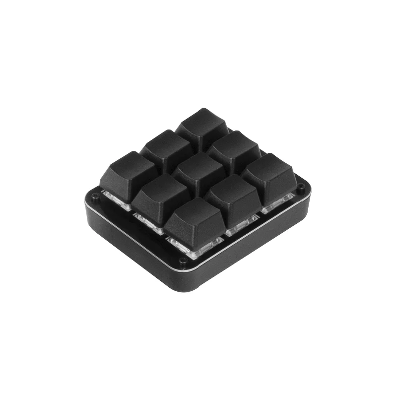 Custom Mechanical Keyboard Bluetooth 9 Keys Programmable Macro Shortcut Gaming Keypad with Full-Size Number Pad