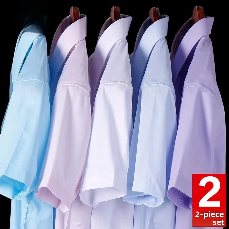 

Ice Silk ort Sve irt Men's Wrinkle Resistant Busin Sle Summer New Arrival White irt Busin Casual Thin Material