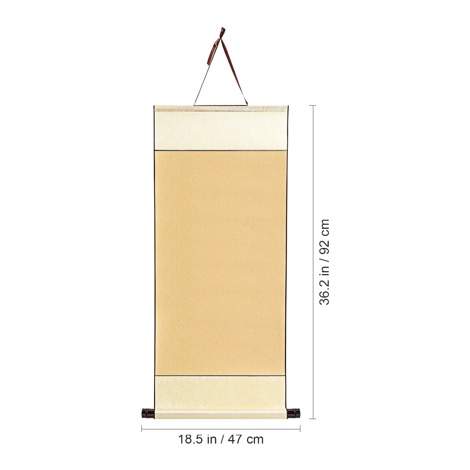 ورق تمرير معلق فارغ محمول لفرشاة ممارسة الخط والكتابة والجري وعرض الأعمال الفنية وديكور التركيب على الحائط