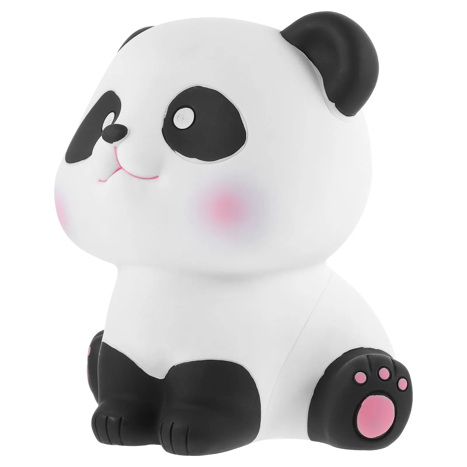 

Panda Shaped Piggy Bank Vinyl Coin Container Decorative Saving Jar Household Money Box Birthday Gift Christmas Present