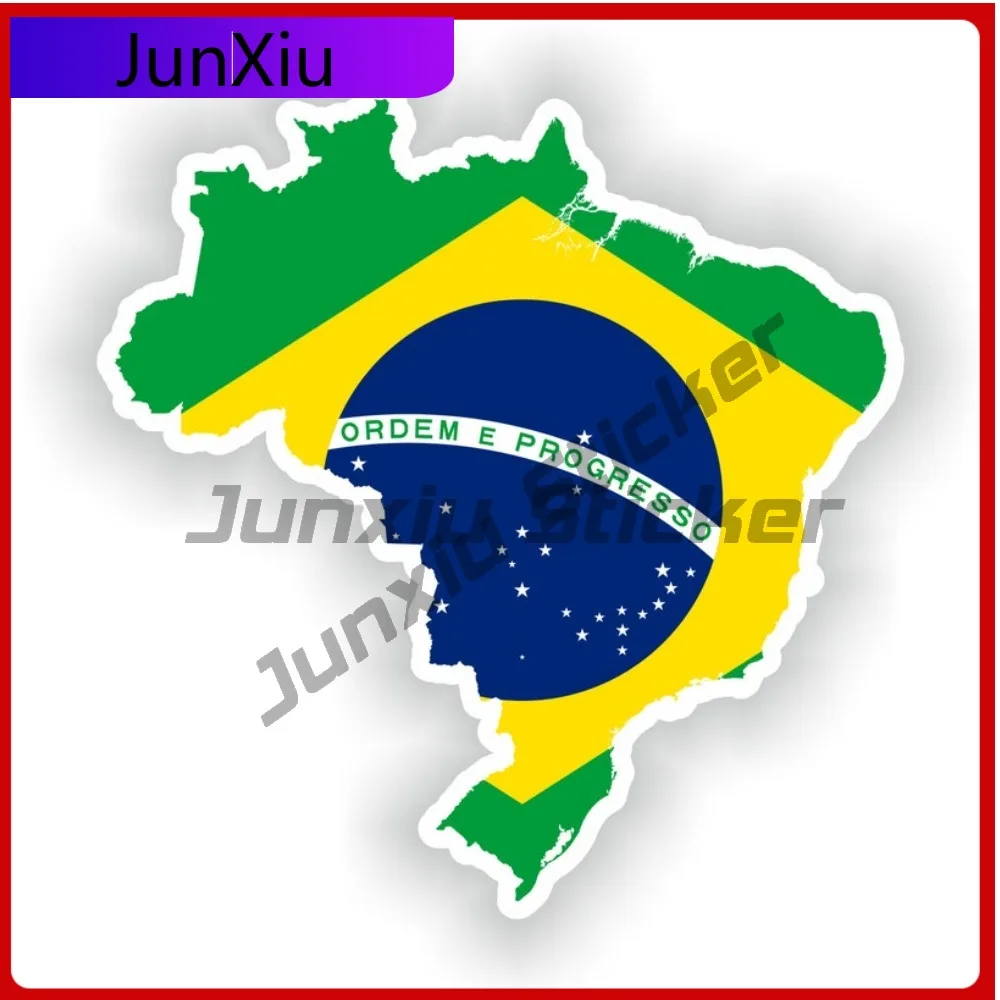 

Brazil Map Flag Silhouette Vinyl Sticker Graphics Motorcycle Cars Bumper Custom Decals Car Decoration Graphic Vinyl Decals Pvc