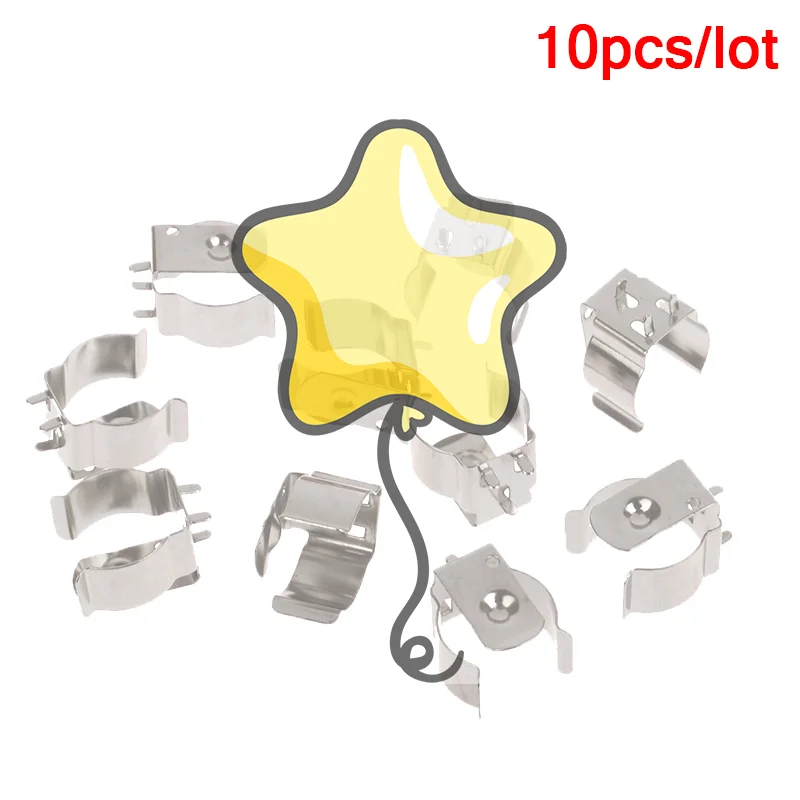 10Pcs Nickel Plated Spring Steel Metal Stamping 18650 BC-1719 Battery Contact Clip 18650 Battery Holder Accessories
